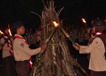Ambalan Sultan Agung – Nyi Ageng Serang SMA Negeri 1 Imogiri Gelar Perkemahan Purna Gladhi Tahun 2025