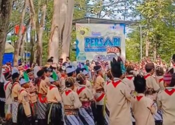 Meriah, 216 Siaga Ikuti Persari Tahun 2025 Kwarcab Gunungkidul di Telaga Jonge