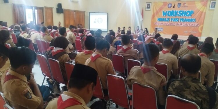 Kwarcab Bantul Selenggarakan Workshop Menulis Puisi Pramuka, Tingkatkan Kemampuan Literasi Anggota