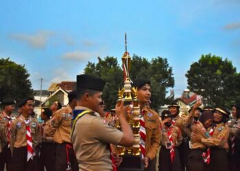 Gugus Depan Pangkalan SMP Negeri 4 Yogyakarta Raih Juara Umum Creative Stembayo Scout Competition 2025