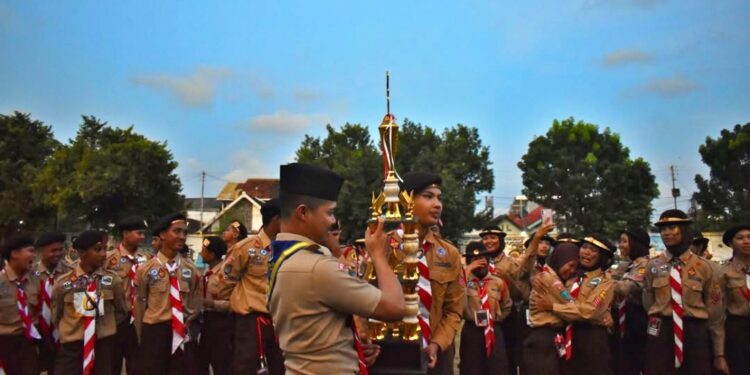Gugus Depan Pangkalan SMP Negeri 4 Yogyakarta Raih Juara Umum Creative Stembayo Scout Competition 2025