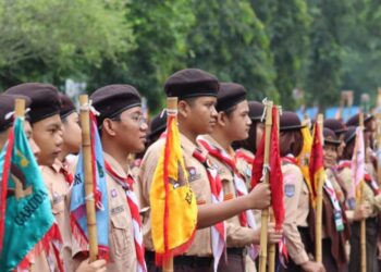 Kembangkan Potensi, Ratusan Pramuka SMP Negeri 9 Yogyakarta Ikuti LT-I di Buper Prambanan