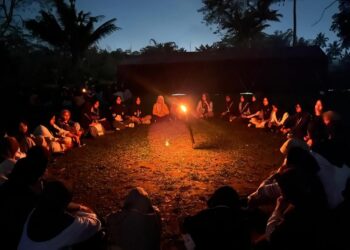 Maknai Kepemimpinan, Pramuka MAN 1 Yogyakarta Laksanakan Laku Luhur Penuh Renungan pada Mahabakti XXXVII