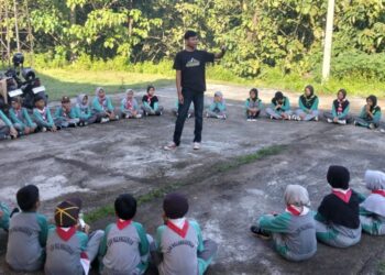 Puluhan Pramuka SDN Nglanggeran Ikuti Outbound Ceria di Kampung Pramuka Putat