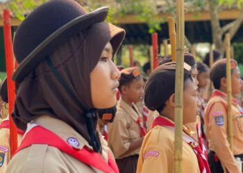 170 Pramuka Penggalang Meriahkan Jumpa Gembira Kwarran Ponjong Tahun 2025