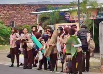 Siap Gumregah, Peserta Perkemahan Wirakarya DIY 2025 Mulai Berdatangan di Lokasi Kegiatan