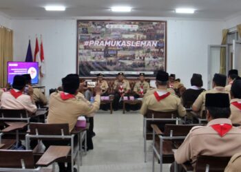 Pererat Silaturahmi dalam Rangkaian Peringatan Hari Pramuka ke-64, Kwarda DIY Melakukan Kunjungan ke Kwarcab Sleman