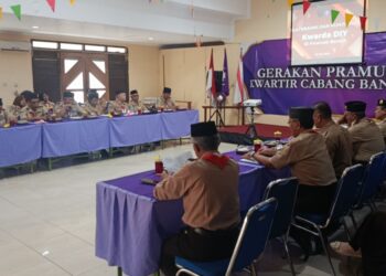 Rangkaian Peringatan Hari Pramuka ke-64, Kwarda DIY Kunjungan Silaturahmi ke Kwarcab Bantul