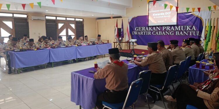 Rangkaian Peringatan Hari Pramuka ke-64, Kwarda DIY Kunjungan Silaturahmi ke Kwarcab Bantul