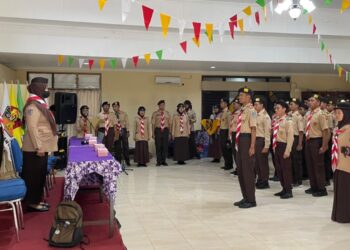 Ketua Kwarcab Bantul Kak Emi Masruroh Melepas 49 Peserta Perkemahan Wirakarya DIY 2025