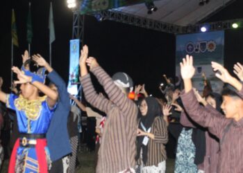 Kontingen Cabang Gunungkidul Tampilkan Gunungan dan Reog di Pesta Rakyat Perkemahan Wirakarya DIY 2025