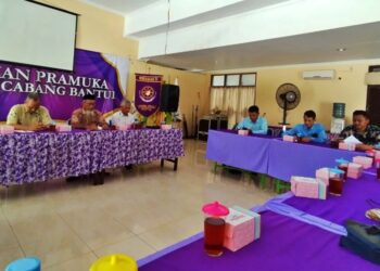 Persiapan Peringatan Hari Pramuka ke-64 dan Penyambutan Kunjungan Silaturahmi Kwarda, Kwarcab Bantul Gelar Rapat Koordinasi
