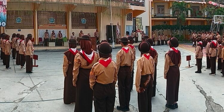 Kwartir Ranting Umbulharjo Gelar Apel Besar Memperingati Hari Pramuka ke-64