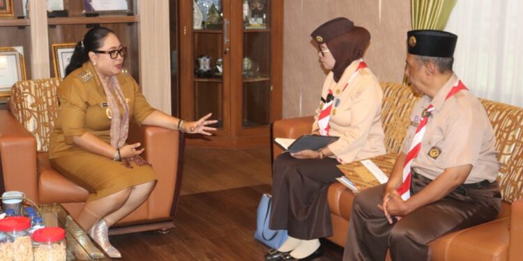 Terima Audiensi Kwarcab Gunungkidul, Kak Endah Subekti : Saya Punya Semangat untuk Menggerakkan dan Menumbuhsuburkan Pramuka