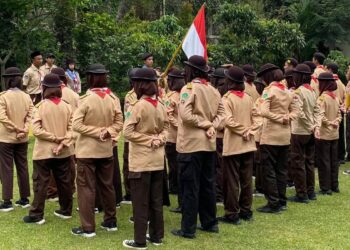 Pramuka SMA Negeri 1 Cangkringan Selenggarakan Diksar Calon Dewan Ambalan dan Pelantikan Penegak Bantara