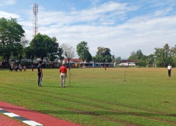 Jelang Apel Besar Hari Pramuka ke-64, Petugas Upacara dan Penampil Melakukan Gladi di Lapangan Trirenggo Bantul