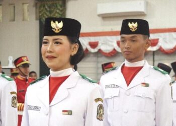 Kak Jesica, Penegak SMA Negeri 9 Yogyakarta Ini Jadi Pendamping Pembawa Nampan Paskibraka Kota Yogyakarta Tahun 2025