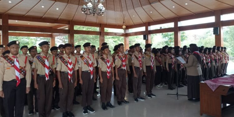 Kwarcab Bantul Gelar Pelantikan Pramuka Garuda di Pendopo Manggala Parasamya II