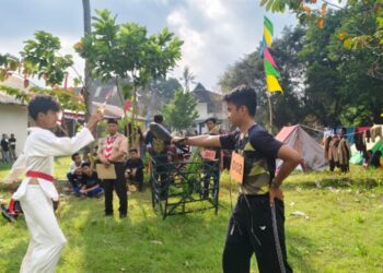 Hari Kedua di Buper Ambarbinangun, Berbagai Uji Keterampilan Dilakukan Calon Pramuka Garuda Kwarcab Kota Yogyakarta
