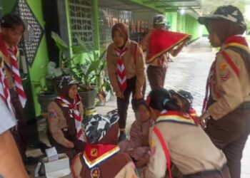 Pramuka SMP Negeri 1 Sewon Tunjukkan Aksi Heroik di Tengah Kecelakaan Beruntun