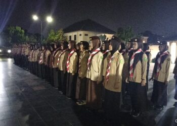 Pramuka Kota Yogyakarta Ikuti Apel Kehormatan dan Renungan Suci dalam rangka HUT ke-80 RI di TMP Kusumanegara
