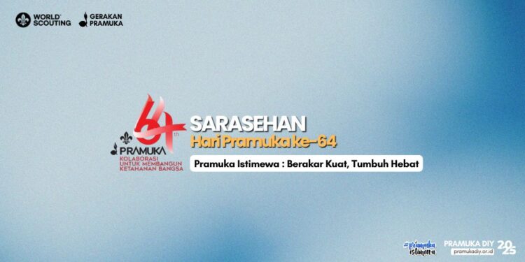 Hari Pramuka ke-64, Kwarda DIY akan Menggelar Sarasehan dengan Tema Pramuka Istimewa : Berakar Kuat, Tumbuh Hebat