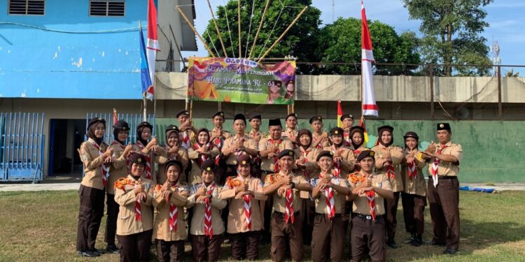 Pramuka Kalpawidya Selenggarakan Upacara Peringatan Hari Pramuka ke-64