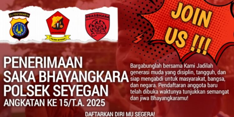 Saka Bhayangkara Seyegan Buka Penerimaan Anggota Baru Angkatan ke-15