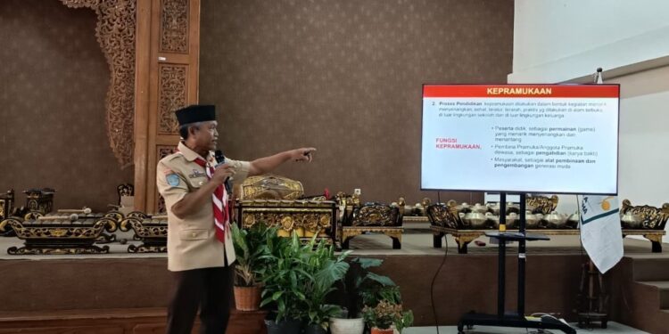 Pembekalan Pengurus Saka Wirausaha DIY Masa Bakti 2025-2030, Kak Sri Budoyo Sampaikan Fundamental Gerakan Pramuka