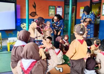 Meriah, Kemah Keluarga Pramuka Pra Siaga TK ABA XVII Karangmojo Dibersamai Kak Endah selaku Kamabicab Gunungkidul