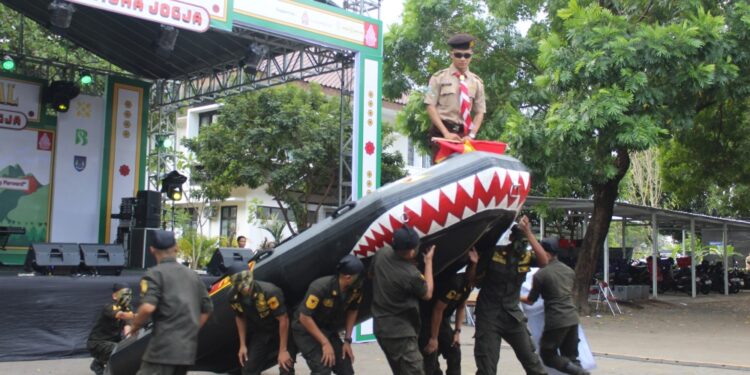 Foto : Pentas Seni Penampilan Saka di Festival Pramuka Jogja 2025