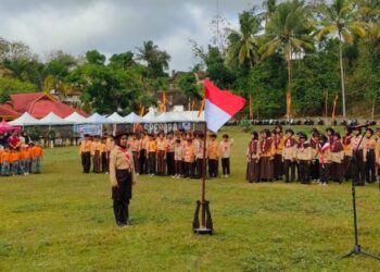 Meriahkan Hari Jadi ke-109 Kalurahan Girisekar, Gudep Kewilayahan Girisekar Gelar Persari