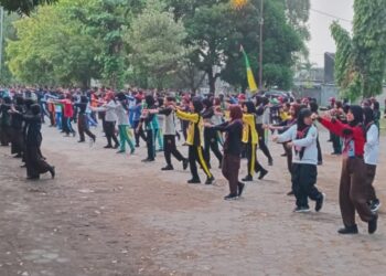 Segar Bugar, Peserta LT-IV Kwarda DIY Tahun 2025 Semangat Mengikuti Senam Pagi