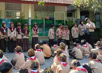 Upaya Membangun Masyarakat, DKR Bantul Sapa Pramuka Siaga di SD Negeri Tegaldowo