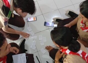 Pramuka Kota Yogyakarta Eksplorasi Kepemimpinan Melalui Leadership Pyramid,  Salah Satu Aktivitas JOTA-JOTI 2025