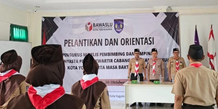 Siap Bersinergi, Jajaran Pengurus Saka Adhyasta Pemilu Kota Yogyakarta Masa Bakti 2025-2030 Resmi Dilantik
