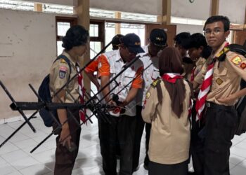 Meski Cuaca Hujan, Peserta JOTA 2025 Kwarcab Kota Yogyakarta Berhasil Menerima SSTV IO-86