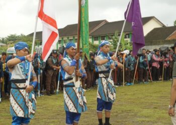 Etape Hari Kedua Barata Sleman ke-40 Diawali dengan Apel Pagi, Pengembaraan Berlanjut Menuju Lapangan Pojok Pakem