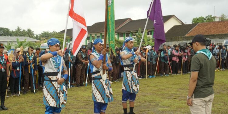 Etape Hari Kedua Barata Sleman ke-40 Diawali dengan Apel Pagi, Pengembaraan Berlanjut Menuju Lapangan Pojok Pakem