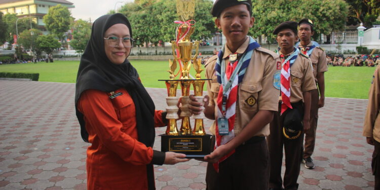 Sangga Putra Pramuka MAN 1 Yogyakarta Raih Peringkat Satu Lomba Asah Terampil PDT 54