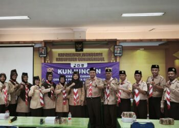 Pererat Sinergi dan Pembinaan Kepramukaan, Kwarcab Gunungkidul Melakukan Kunjungan ke Kwartir Ranting