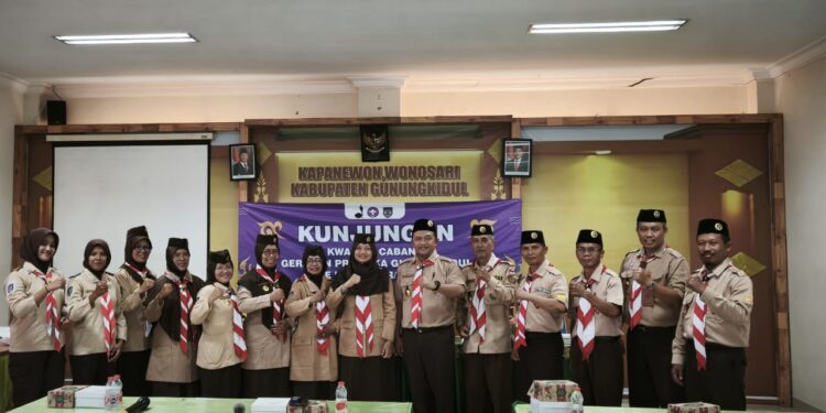 Pererat Sinergi dan Pembinaan Kepramukaan, Kwarcab Gunungkidul Melakukan Kunjungan ke Kwartir Ranting