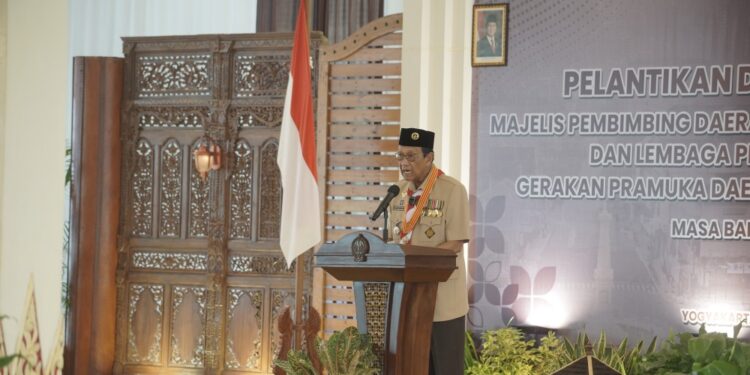 Resmi Dilantik sebagai Kamabida Masa Bakti 2025-2030, Kak Sultan HB X Tekankan 3 Orientasi Transformasi Pramuka DIY