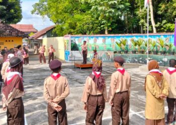 Gugus Depan Pangkalan SLB Wiyata Dharma 1 Sleman Gelar Per-Rakam, Diikuti 56 PBK
