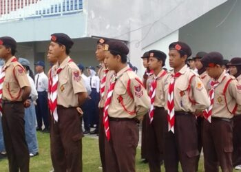Beserta Ratusan Peserta Lainnya, Pramuka DIY Ikuti Upacara Peringatan Hari Bela Negara 2025 di Stadion Mandala Krida