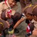 Latihan Survival (Penjernihan Air) Pramuka SD N Ngangkrik Sleman