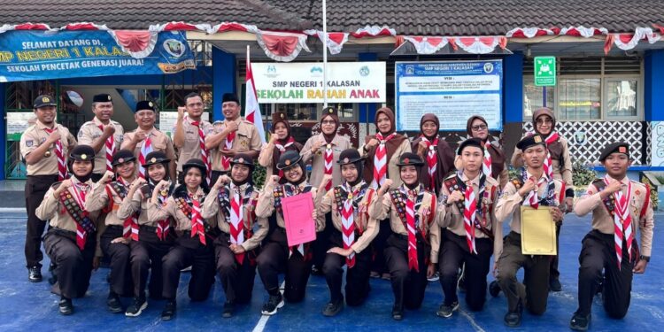 Cetak Prestasi, Kontingen Jamnas Lepas, Bintang Tahunan Disematkan di SMP Negeri 1 Kalasan